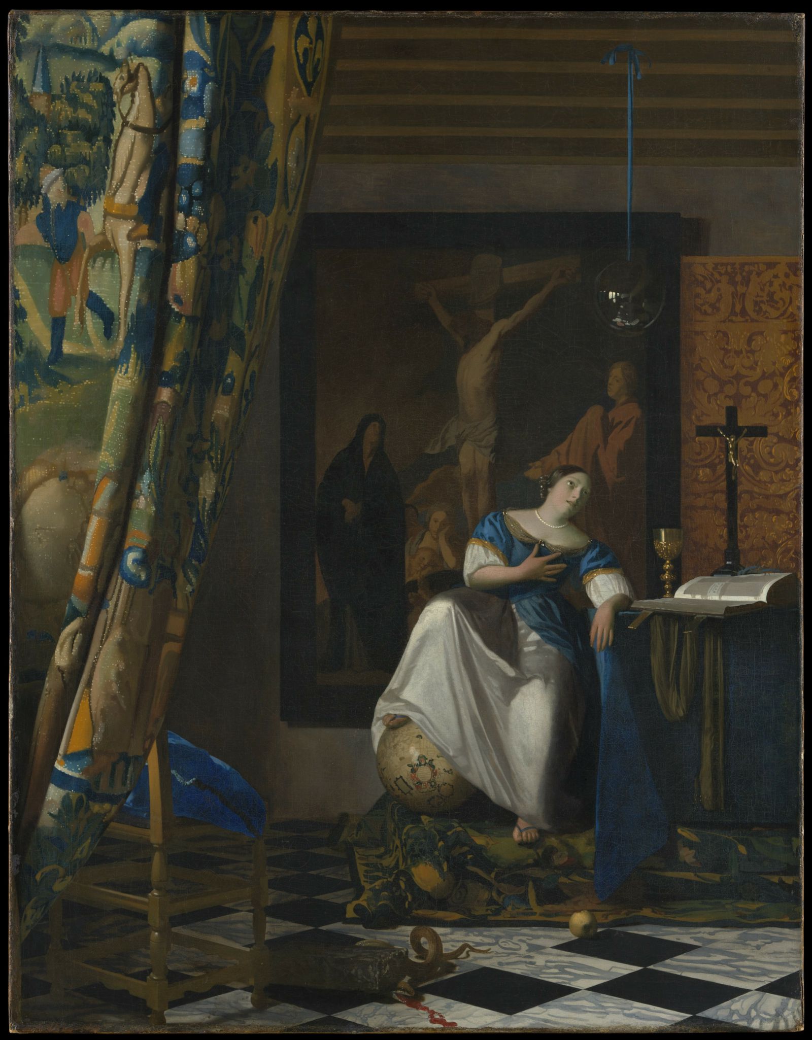 Allegory of the Catholic Faith. Johannes Vermeer Dutch.